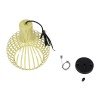 GLOBOSTAR® SCANDI 01387 Vintage Κρεμαστό Φωτιστικό Οροφής με Ντουί 1 x E27 AC 220-240V IP20 - Μπεζ - Μ23 x Π23 x Υ30cm