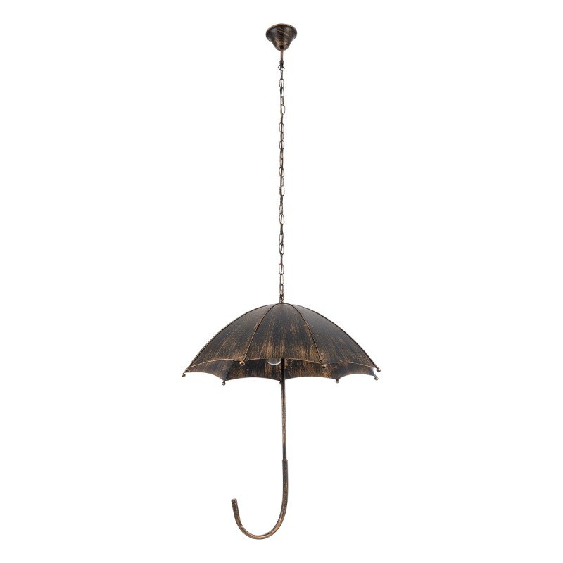 GLOBOSTAR® UMBRELLA 01406 Vintage Κρεμαστό Φωτιστικό Οροφής με Ντουί 5 x E27 AC 220-240V IP20 - Χάλκινο - Μ60 x Π60 x Y65cm