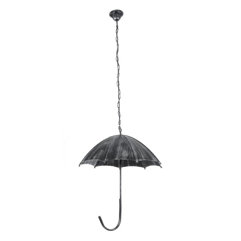 GLOBOSTAR® UMBRELLA 01407 Vintage Κρεμαστό Φωτιστικό Οροφής με Ντουί 5 x E27 AC 220-240V IP20 - Ασημί - Μ60 x Π60 x Y65cm