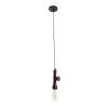 GLOBOSTAR® SPIGOT 01414 Vintage Κρεμαστό Φωτιστικό Οροφής με Ντουί 1 x E27 AC 220-240V IP20 - Καφέ & Κόκκινο - Μ5 x Π5 x Y20cm GLOBOSTAR® SPIGOT 01414 Vintage Κρεμαστό Φωτιστικό Οροφής με Ντουί 1 x E27 AC 220-240V IP20 - Καφέ & Κόκκινο - Μ5 x Π5 x Y20cm