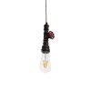 GLOBOSTAR® SPIGOT 01414 Vintage Κρεμαστό Φωτιστικό Οροφής με Ντουί 1 x E27 AC 220-240V IP20 - Καφέ & Κόκκινο - Μ5 x Π5 x Y20cm GLOBOSTAR® SPIGOT 01414 Vintage Κρεμαστό Φωτιστικό Οροφής με Ντουί 1 x E27 AC 220-240V IP20 - Καφέ & Κόκκινο - Μ5 x Π5 x Y20cm
