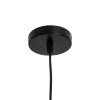 GLOBOSTAR® COOLIE 01476 Μοντέρνο Κρεμαστό Φωτιστικό Οροφής με Ντουί 1 x E27 AC 220-240V IP20 - Μαύρο & Ασημί - Μ12.5 x Π12.5 x Υ11.5cm