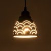GLOBOSTAR® COOLIE 01482 Μοντέρνο Κρεμαστό Φωτιστικό Οροφής με Ντουί 1 x E27 AC 220-240V IP20 - Μαύρο & Ασημί - Μ12.5 x Π12.5 x Υ11.5cm