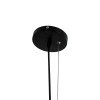 GLOBOSTAR® LILY 01559 Vintage Κρεμαστό Φωτιστικό Οροφής με Ντουί 1 x E27 AC 220-240V IP20 - Μαύρο & Λευκό - Μ25 x Π25 x Υ61cm