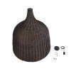 GLOBOSTAR® BAHAMAS 01569 Boho Κρεμαστό Φωτιστικό Οροφής με Ντουί 1 x E27 AC 220-240V IP20 - Καφέ - Μ90 x Π90 x Y90cm