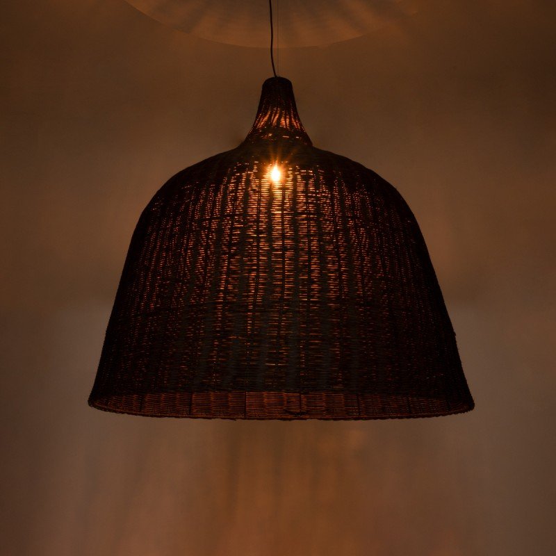 GLOBOSTAR® BAHAMAS 01569 Boho Κρεμαστό Φωτιστικό Οροφής με Ντουί 1 x E27 AC 220-240V IP20 - Καφέ - Μ90 x Π90 x Y90cm