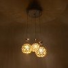 GLOBOSTAR® BOUQUET 01670 Μοντέρνο Κρεμαστό Φωτιστικό Οροφής με Ντουί 3 x E27 AC 220-240V IP20 - Πολύχρωμο - Μ46 x Π46 x Y23cm