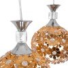 GLOBOSTAR® BOUQUET 01670 Μοντέρνο Κρεμαστό Φωτιστικό Οροφής με Ντουί 3 x E27 AC 220-240V IP20 - Πολύχρωμο - Μ46 x Π46 x Y23cm