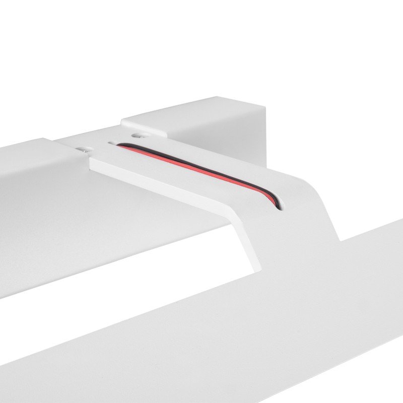 GLOBOSTAR® MIRROR 60512 Μοντέρνο Φωτιστικό Τοίχου - Απλίκα Καθρέπτη Μπάνιου LED 12W 1440lm 120° AC 220-240V IP54 Φυσικό Λευκό 4500K - Lumileds SMD Chip & TÜV SÜD Driver - Λευκό Ματ - Μ42 x Π5 x Υ15cm - 2 Χρόνια Εγγύηση