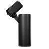 GLOBOSTAR® LUGANO 60811 Μονοφασικό Σποτ Ράγας LED 20W 2400lm 36° AC 220-240V IP20 Θερμό Λευκό 2700K - Bridgelux COB Chip & TÜV SÜD Driver - Eurotrack 1PH - Μαύρο Ματ - Μ6.5 x Π6.5 x Υ20cm - 5 Χρόνια Εγγύηση