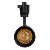 GLOBOSTAR® LUGANO 60811 Μονοφασικό Σποτ Ράγας LED 20W 2400lm 36° AC 220-240V IP20 Θερμό Λευκό 2700K - Bridgelux COB Chip & TÜV SÜD Driver - Eurotrack 1PH - Μαύρο Ματ - Μ6.5 x Π6.5 x Υ20cm - 5 Χρόνια Εγγύηση
