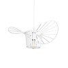 GLOBOSTAR® LUMINOVA 61463 Μοντέρνο Κρεμαστό Φωτιστικό Οροφής με Ντουί 1 x E27 AC 220-240V IP20 - Λευκό - Μ40 x Π40 x Υ20cm