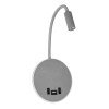 GLOBOSTAR® GOOSE 61694 Μοντέρνο Φωτιστικό Τοίχου - Απλίκα Ξενοδοχείου Reading Light με Φορτιστή USB 3A LED 6W 540lm 36° & 360° AC 220-240V IP20 Θερμό Λευκό 2700K - CREE XPE & Lumileds SMD Chip - Γκρι Ανθρακί Ματ - Μ15.5 x Π15 x Υ30.5cm - 3 Χρόνια 