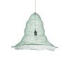 GLOBOSTAR® KENTUCKY 01894 Vintage Κρεμαστό Φωτιστικό Οροφής με Ντουί 1 x E27 AC 220-240V IP20 - Τιρκουάζ - Μ60 x Π60 x Υ52cm