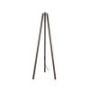 GLOBOSTAR® TRIPOD 203-0257 Μοντέρνο Επιδαπέδιο Φωτιστικό με Ντουί 1 x E27 AC 220-240V IP20 - Καφέ - Μ38 x Π38 x Υ120cm