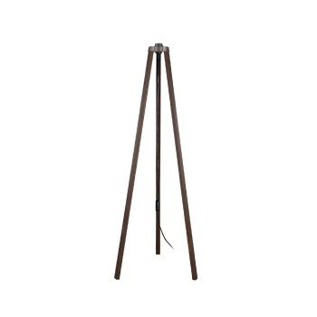 GLOBOSTAR® TRIPOD 203-0257 Μοντέρνο Επιδαπέδιο Φωτιστικό με Ντουί 1 x E27 AC 220-240V IP20 - Καφέ - Μ38 x Π38 x Υ120cm