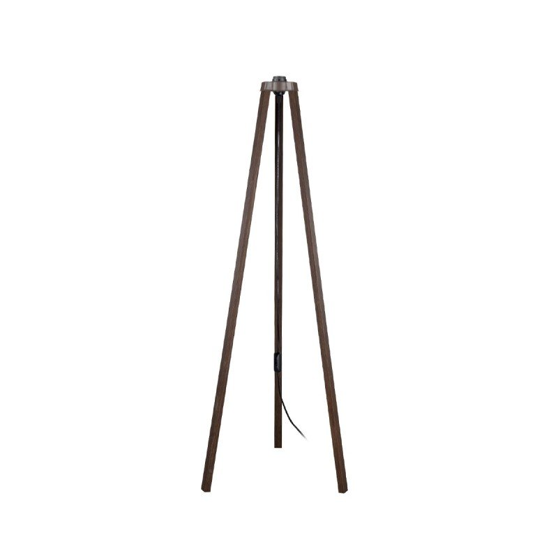 GLOBOSTAR® TRIPOD 203-0257 Μοντέρνο Επιδαπέδιο Φωτιστικό με Ντουί 1 x E27 AC 220-240V IP20 - Καφέ - Μ38 x Π38 x Υ120cm