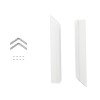 GLOBOSTAR® ALP-CORNER-IN90 RECESSA 61791 Χωνευτό Προφίλ Αλουμινίου Γωνία με Λευκό Γαλακτερό Πατητό Κάλυμμα για Ταινίες LED IP20 - Λευκό Ματ - Μ30 x Π3.5 x Υ4cm