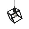 GLOBOSTAR® DISE 201-0049 Μοντέρνο Κρεμαστό Φωτιστικό Οροφής με Ντουί 1 x E27 AC 220-240V IP20 - Μαύρο - Μ28 x Π28 x Υ29cm