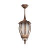 GLOBOSTAR® VERDI 203-0234 Vintage Φωτιστικό Οροφής με Ντουί 1 x E27 AC 220-240V IP44 - Χάλκινο - Μ18 x Π18 x Υ33cm