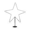 GLOBOSTAR® XMAS-STAR-BIG Χριστουγεννιάτικο Διακοσμητικό Φωτιστικό LED 19,5W 780lm 360° AC 220-240V Αδιάβροχο IP65 Θερμό Λευκό 2700K - Μαύρο & Διάφανο - M114 x Π25 x Υ132cm - 2 Χρόνια Εγγύηση