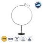 GLOBOSTAR® XMAS-CROWN-SMALL Χριστουγεννιάτικο Διακοσμητικό Φωτιστικό LED 15,6W 624lm 360° AC 220-240V Αδιάβροχο IP65 Θερμό Λευκό 2700K - Μαύρο & Διάφανο - M73 x Π25 x Υ106cm - 2 Χρόνια Εγγύηση