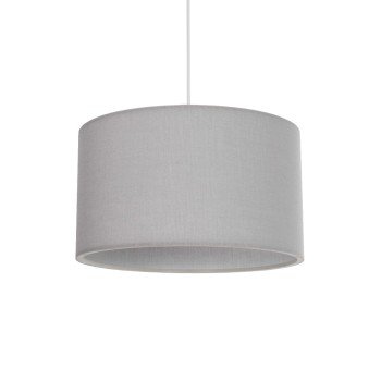 GLOBOSTAR® LOFTY 204-0093 Μοντέρνο Κρεμαστό Φωτιστικό Οροφής με Ντουί 1 x E27 AC 220-240V IP20 - Γκρι - Μ37 x Π37 x Υ21cm