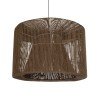 GLOBOSTAR® ZYLINDER 205-0023 Boho Κρεμαστό Φωτιστικό Οροφής με Ντουί 1 x E27 AC 220-240V IP20 - Καφέ - M80 x Π80 x Υ51cm