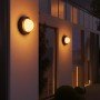 kelvo® NEXA KLV-101-0247 Φωτιστικό Τοίχου / Απλίκα LED 6W 480lm 180° AC 220-240V Αδιάβροχο IP65 Ultra Θερμό Λευκό 1800K - Sanan SMD Chip & TÜV SÜD Driver - Μαύρο Ματ - Μ11 x Π8.5 x Υ11cm - 5 Χρόνια Εγγύηση