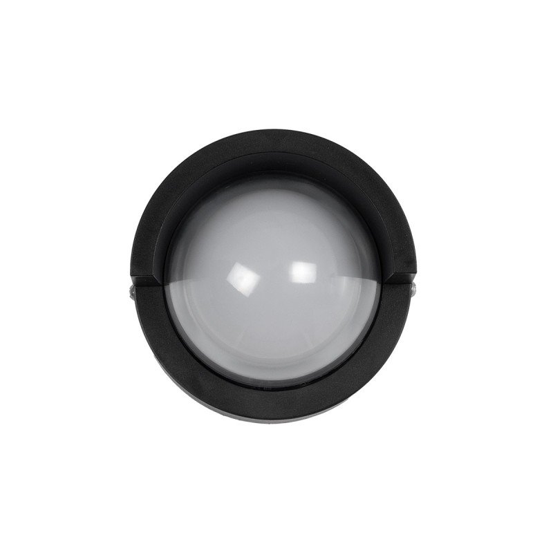 kelvo® NEXA KLV-101-0251 Φωτιστικό Τοίχου / Απλίκα LED 6W 480lm 180° AC 220-240V Αδιάβροχο IP65 Ultra Θερμό Λευκό 1800K - Sanan SMD Chip & TÜV SÜD Driver - Μαύρο Ματ - Μ11 x Π9 x Υ11cm - 5 Χρόνια Εγγύηση