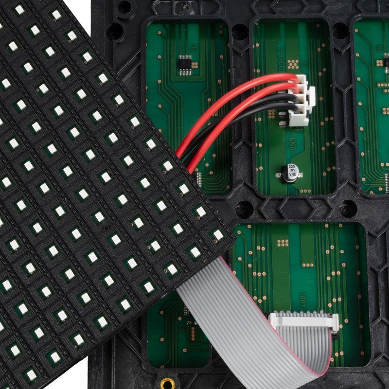 GLOBOSTAR® MODULCO 90384 Module Πλακίδιο Κυλιόμενης Ψηφιακής Επιγραφής/Οθόνης 32x16cm P10 LED 40W Nits ≥5500cd/㎡ DC 5V Αδιάβροχο IP65 Πορτοκαλί - Μ32 x Π1.5 x Υ16cm - 2 Χρόνια Εγγύηση