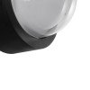 kelvo® NEXA KLV-101-0247 Φωτιστικό Τοίχου / Απλίκα LED 6W 480lm 180° AC 220-240V Αδιάβροχο IP65 Ultra Θερμό Λευκό 1800K - Sanan SMD Chip & TÜV SÜD Driver - Μαύρο Ματ - Μ11 x Π8.5 x Υ11cm - 5 Χρόνια Εγγύηση
