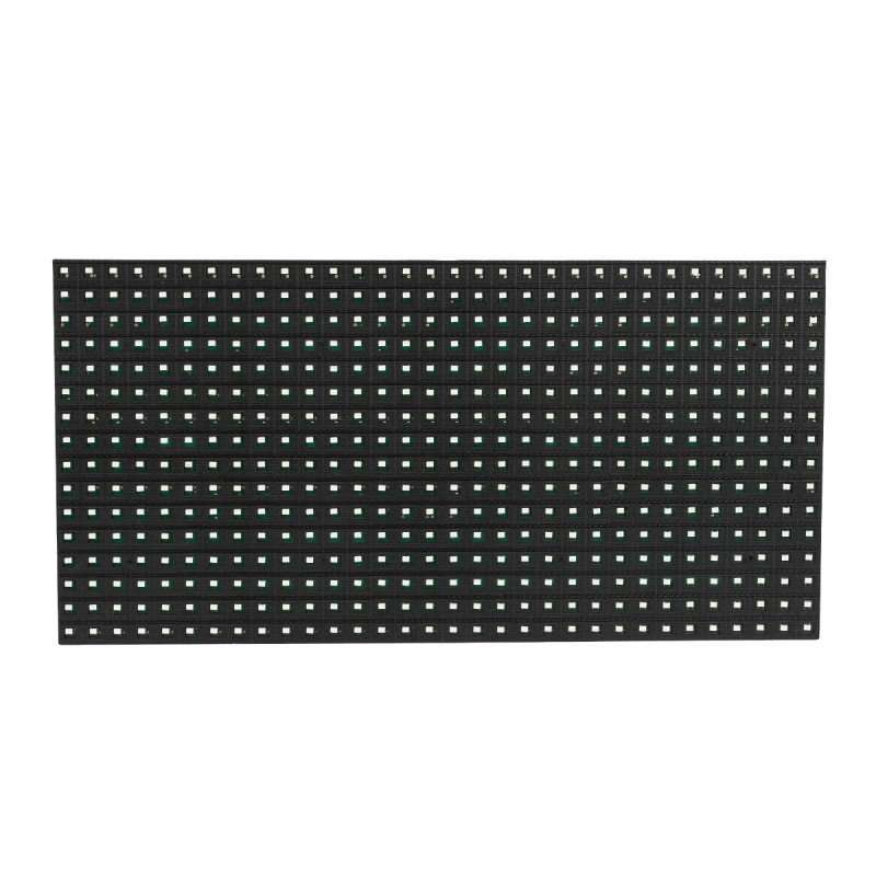 GLOBOSTAR® MODULCO 90381 Module Πλακίδιο Κυλιόμενης Ψηφιακής Επιγραφής/Οθόνης 32x16cm P10 LED 40W Nits ≥5500cd/㎡ DC 5V Αδιάβροχο IP65 Πράσινο - Μ32 x Π1.5 x Υ16cm - 2 Χρόνια Εγγύηση