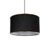 GLOBOSTAR® LOFTY 204-0092 Μοντέρνο Κρεμαστό Φωτιστικό Οροφής με Ντουί 1 x E27 AC 220-240V IP20 - Μαύρο - Μ37 x Π37 x Υ21cm
