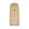 GLOBOSTAR® CALERO 01711 Boho Κρεμαστό Φωτιστικό Οροφής με Ντουί 1 x E27 AC 220-240V IP20 - Μπεζ - Μ30 x Π30 x Υ70cm