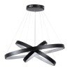 kelvo® NEMESIS KLV-101-0220-V2 Κρεμαστό Φωτιστικό Οροφής LED 120W 12000lm 180° AC 220-240V IP20 Ρυθμιζόμενο Λευκό CCT με Χειριστήριο από 2700K έως 6000K Dimmable - Lumileds SMD Chip - Μαύρο Ματ - Μ80 x Π80 x Υ80cm - 3 Χρόνια Εγγύηση
