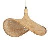 GLOBOSTAR® CUBA 01719 Boho Κρεμαστό Φωτιστικό Οροφής με Ντουί 1 x E27 AC 220-240V IP20 - Μπεζ - Μ53 x Π42 x Υ32cm