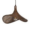 GLOBOSTAR® CUBA 01718 Boho Κρεμαστό Φωτιστικό Οροφής με Ντουί 1 x E27 AC 220-240V IP20 - Καφέ - Μ43 x Π40 x Y28cm