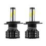 GloboStar® 82042 H4 K9 Line KIT Βασικού Φωτισμού Αυτοκινήτου & Φορτηγού 3rd Generation Can-Bus Series LED CREE CXB COB 75W/150W 10500lm/21000lm DC 9-32V Αδιάβροχο IP66 Ψυχρό Λευκό 6000K