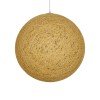 GLOBOSTAR® OCEANA 999-0155 Boho Κρεμαστό Φωτιστικό Οροφής με Ντουί 1 x E27 AC 220-240V IP20 - Μπεζ & Χρυσό - Μ60 x Π60 x Υ60cm