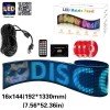 GLOBOSTAR® MATRIX GLB-106-0004 Εύκαμπτη Κυλιόμενη Ψηφιακή Επιγραφή 133x19.2cm P9 144x16 Pixel LED 10W DC 5V 2A με USB 2.0 Αδιάβροχο IP65 Πολύχρωμο RGB - Bluetooth Control μέσω iPIXEL APP - Μ133 x Π0.4 x Υ19.2cm - 2 Χρόνια Εγγύηση