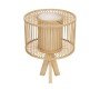 GLOBOSTAR® TULUM 01993 Boho Επιτραπέζιο Φωτιστικό Πορτατίφ με Ντουί 1 x E27 AC 220-240V IP20 - Μπεζ - Μ30 x Π30 x Υ40cm