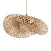 GLOBOSTAR® MEXICO 00718 Boho Κρεμαστό Φωτιστικό Οροφής με Ντουί 1 x E27 AC 220-240V IP20 - Μπεζ - Μ40 x Π30 x Υ18cm