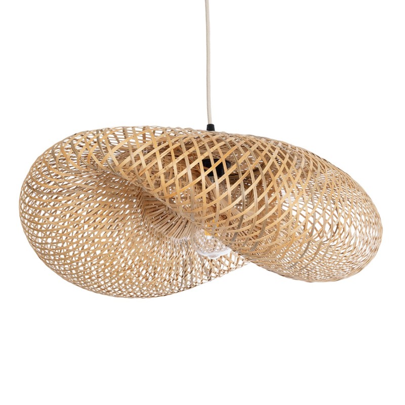 GLOBOSTAR® MEXICO 00719 Boho Κρεμαστό Φωτιστικό Οροφής με Ντουί 1 x E27 AC 220-240V IP20 - Μπεζ - Μ65 x Π46 x Υ30cm