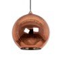 GLOBOSTAR® INFINITA 01310 Μοντέρνο Κρεμαστό Φωτιστικό Οροφής με Ντουί 1 x E27 AC 220-240V IP20 - Χάλκινο - Μ30 x Π30 x Υ33cm