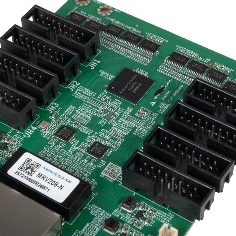 GLOBOSTAR® MRV208-1 41021 Novastar MRV208-N Receiving Card για Οθόνες LED Video Wall 8 x HUB75E με Loading Capacity σε Pixel 256 x 256px - Gigabit Network Ethernet Input & Output Ports - DC 5V IP20 - Μ11 x Π9.7 x Υ1.5cm - 2 Χρόνια Εγγύηση