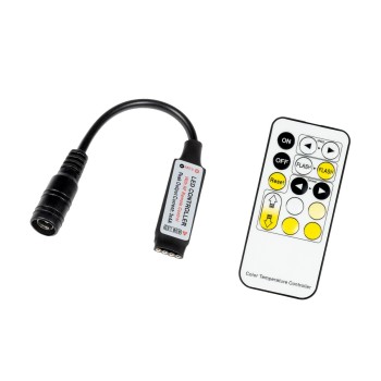 GloboStar® 73354 Ασύρματο LED CCT Controller με Χειριστήριο RF 2.4Ghz DC 5-24V Max 288W Μ15xΠ1.3xΥ1