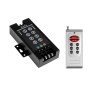 GLOBOSTAR® RGBCONTROLLER 73405 Dimmer / Controller με RF Ασύρματο Χειριστήριο με 3 x 10A 240W Κανάλια DC 12-24V 30A 720W Max IP20 - RF2.4Ghz - Μ12 x Π5.5 x Υ2.5cm - 2 Χρόνια Εγγύηση