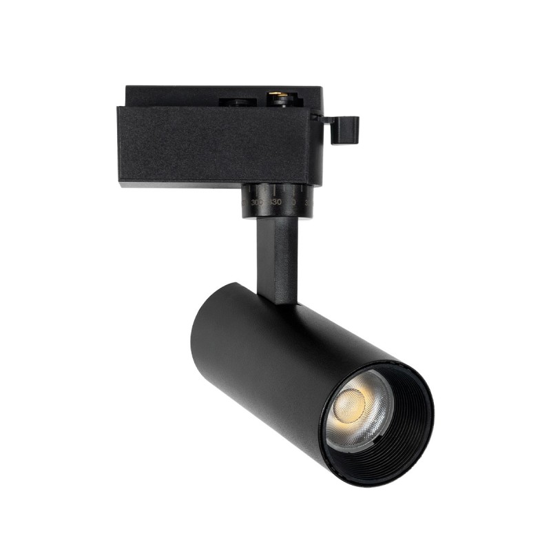 GLOBOSTAR® LUGANO 60804 Μονοφασικό Σποτ Ράγας LED 10W 1250lm 36° AC 220-240V IP20 Φυσικό Λευκό 4500K - Bridgelux COB Chip & TÜV SÜD Driver - Eurotrack 1PH - Μαύρο Ματ - Μ8.5 x Π5 x Υ18cm - 5 Χρόνια Εγγύηση