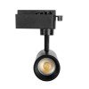 GLOBOSTAR® LUGANO 60804 Μονοφασικό Σποτ Ράγας LED 10W 1250lm 36° AC 220-240V IP20 Φυσικό Λευκό 4500K - Bridgelux COB Chip & TÜV SÜD Driver - Eurotrack 1PH - Μαύρο Ματ - Μ8.5 x Π5 x Υ18cm - 5 Χρόνια Εγγύηση